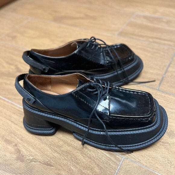 Shushu/Tong Platform Black Loafers in excellent condition - Picture 2 of 3
